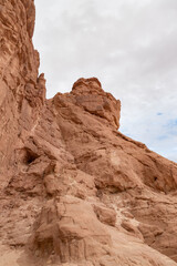 Fototapeta premium Fantastically beautiful mountain nature in Timna National Park near Eilat, southern Israel.