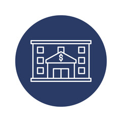 financial institution bank icon