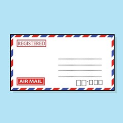 air mail vector logo icon cartoon