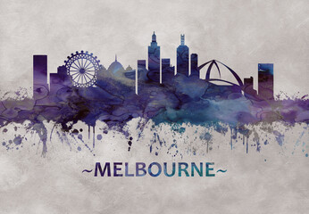 Obraz premium Melbourne Australia skyline
