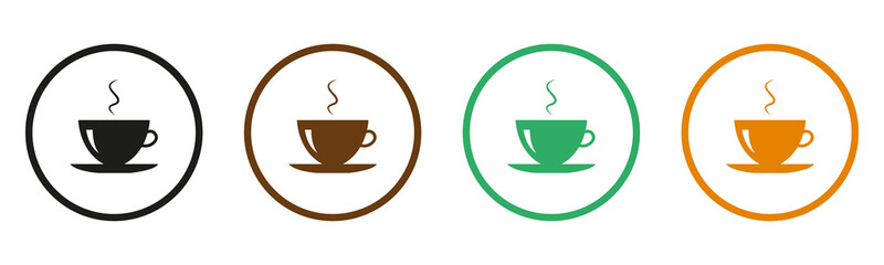 Cup. Tea. Coffee. Vector image.