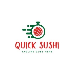 Sushi logo templates. Asian Sushi Bar Logo or Sushi Delivery Services Logo Vector. Japanese traditional cuisine, tasty food icon.