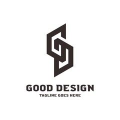 GD Monogram Initials logo design