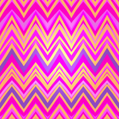 Ethnic zigzag pattern in retro colors, aztec style seamless vector background