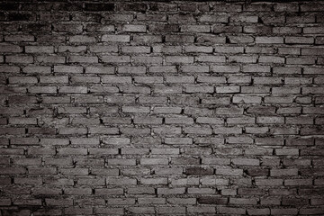 Black and dirty brick wall texture can be use as background 