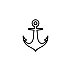 Anchor icon. Anchor sign and symbol. Anchor marine icon.
