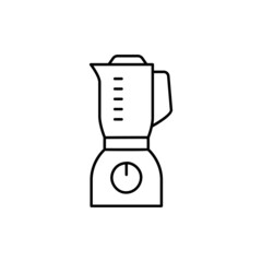 Juicer Icon, blender icon in black line style icon, style isolated on white background