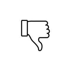 Dislike icon. dislike sign and symbol. Hand with thumb down