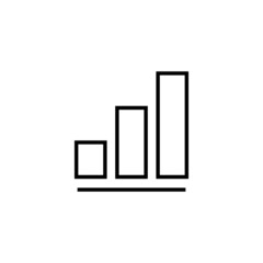 Growing graph Icon. Chart sign and symbol. diagram icon