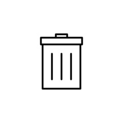 Trash icon. trash can icon. delete sign and symbol.