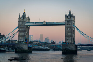 Obraz premium Tower Bridge, a Grade I listed suspension bridge built between 1886 and 1894 is one of London's most visited landmarks, London, England, UK