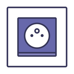 France Electrical Socket Icon