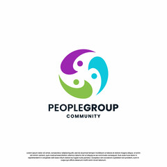 Obraz premium community logo design inspiration for your business