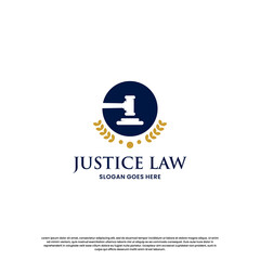 logo about justice lawyer. law logo design inspiration