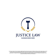 Fototapeta premium logo about justice lawyer. law logo design inspiration