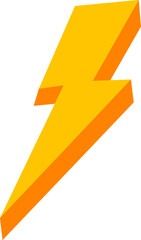 Thunderstorm retro clipart on the white isolated background.