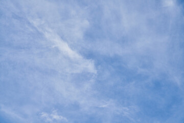 Beatiful blue sky with clouds on a sunny day