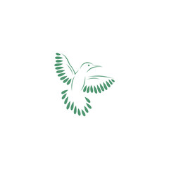 Naklejka premium Flying bird logo abstract design vector template. Bird design on white background, suitable for your design need, logo, illustration, animation, etc. 
