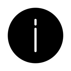 Fototapeta premium information icon - solid style