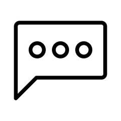 message icon - outline style