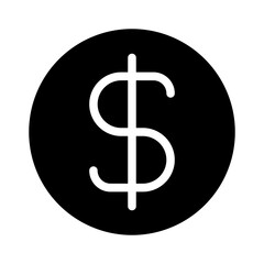 dollar icon - solid style