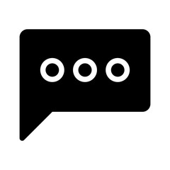 message icon - solid style