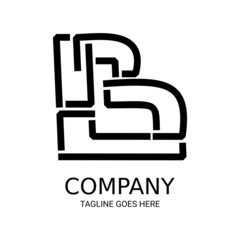 Simple letter B logo design. Perfect for t-shirts, etc.