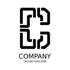 Simple letter C logo design. Perfect for t-shirts, etc.