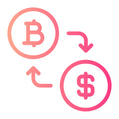 exchange gradient icon
