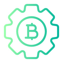 gear gradient icon