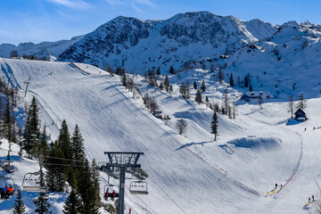 Vogel Skigebiet bei Bohinj, Slowenien