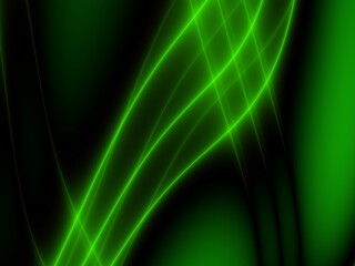 Fototapeta premium Light flame art neon green color design