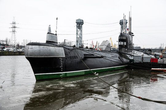 Submarine B-413 project 641. Hydroacoustic antenna. Museum of the World Ocean. Kaliningrad