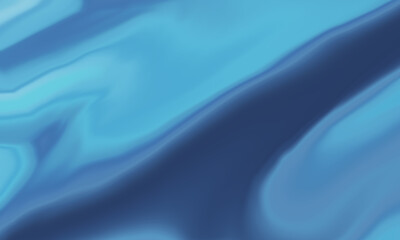 liquid abstract background with a smooth pattern. decorative illustration of the flowing fluid in ocean blue colors. a luxurious element for background and wallpaper.