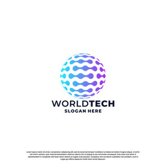 modern technology logo design inspiration
