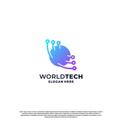 modern technology logo design inspiration