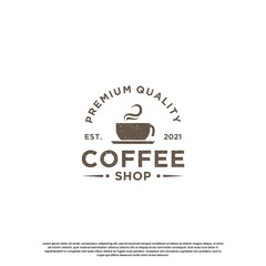 vintage coffee logo design. retro coffee shop logo.