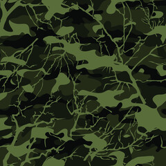 Military camouflage for hunting and fishing. Tree branches.