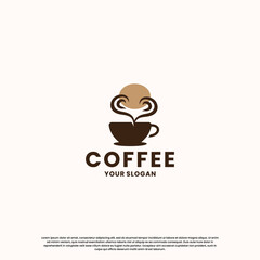 vintage coffee logo design. retro coffee shop logo.