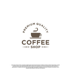 vintage coffee logo design. retro coffee shop logo.