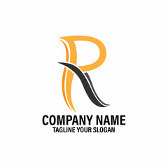 R letter business logo design
