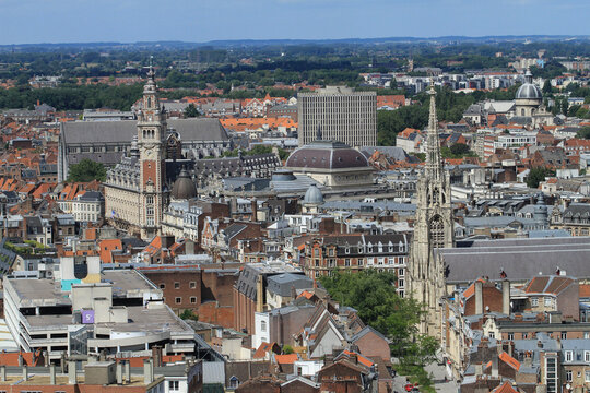 vue aérienne de Lille