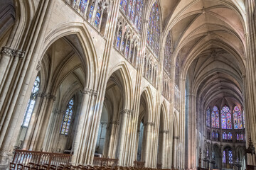 Fototapeta premium Beautiful cathedral interior in France