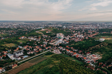 Fototapeta na wymiar Aerial view of Oradea, Romania