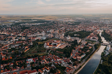 Aerial view of Oradea, Romania
