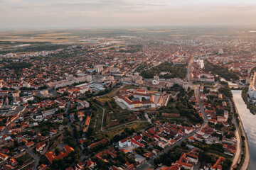 Aerial view of Oradea, Romania