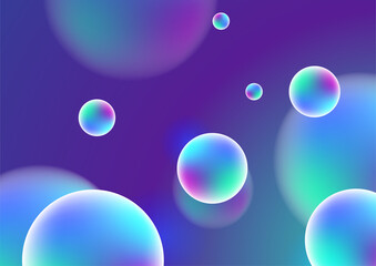 Modern circle gradient blue Abstract colorful geometric cover design background