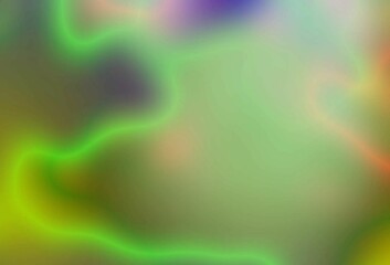Unfocused green abstract background. Blurry lines and spots. Background for the cover of a laptop, notebook.