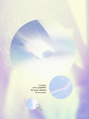 Universe futuristic background or poster, space abstract illustration, gradient, colorful, modern fantastic future design art card, escapism, cyberpunk