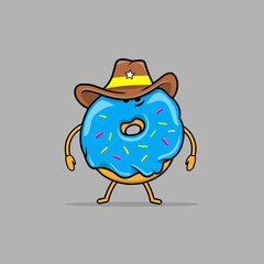 donut mascot illustration

